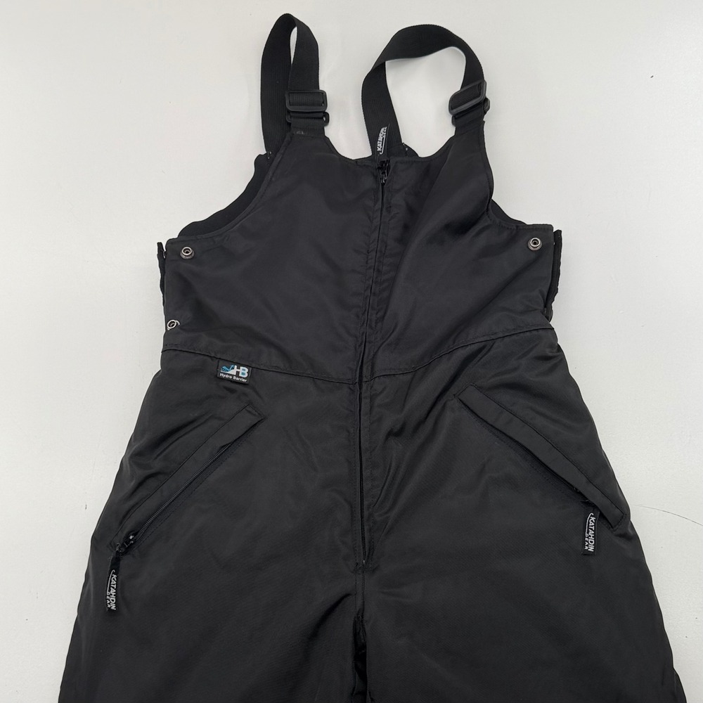Katahdin Snowmobile Gear Women Black Insulated Bib Snow Pants Overalls Medium - Picture 2 of 7